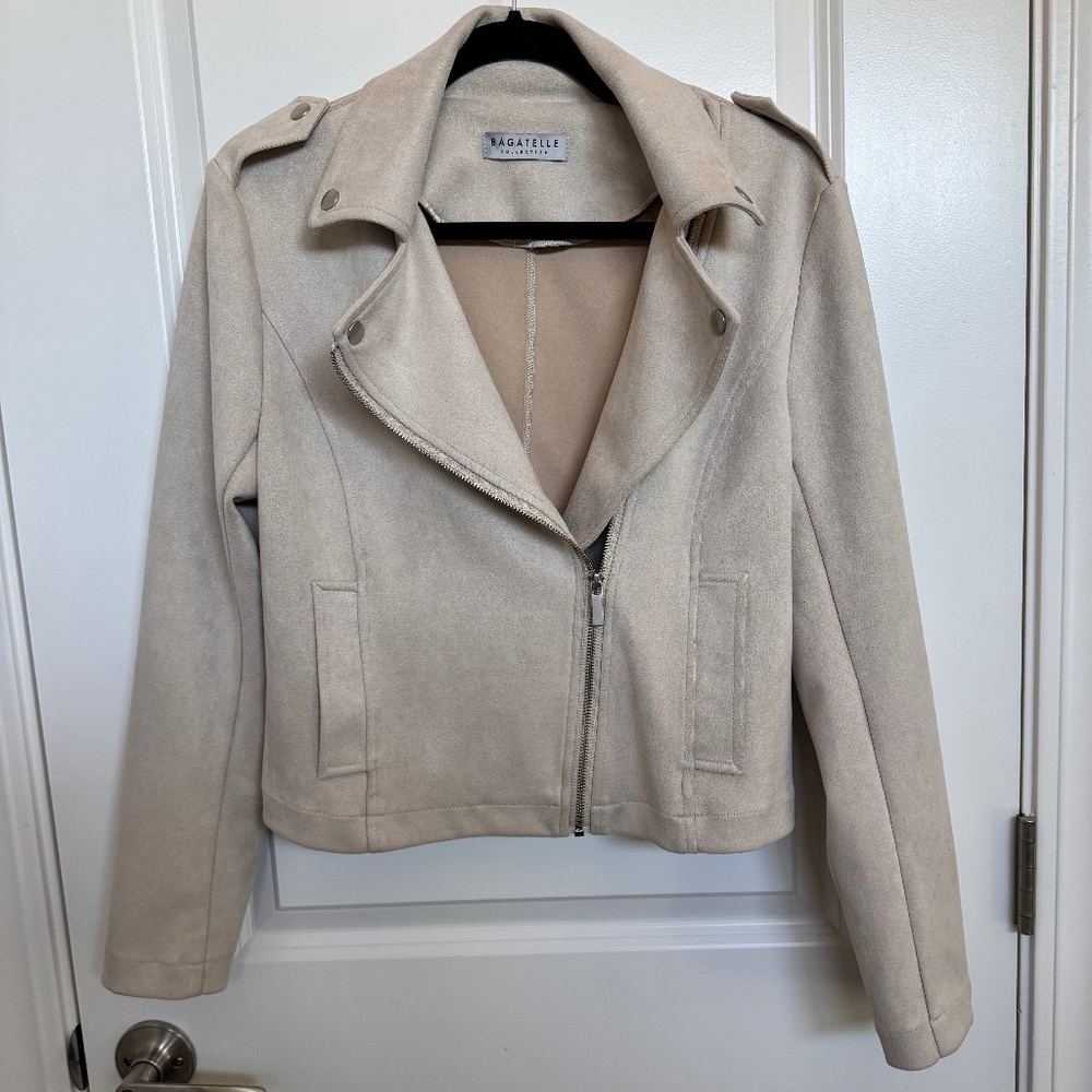 Moto Style Cropped Jacket